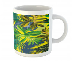 Exotic Leaves Watercolor Mug