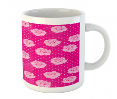 Vintage Roses Love Dot Mug