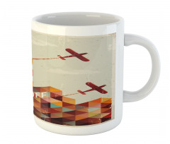 Geometric Aged Mug