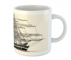 Sail Boat Vintage Mug