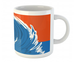 Man Giant Waves Mug