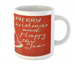 Santa and Yellow Bird Mug