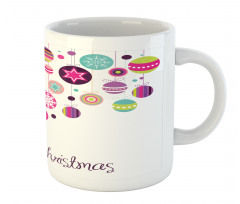 Retro Graphic Baubles Mug