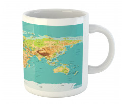 World Geography Continents Mug