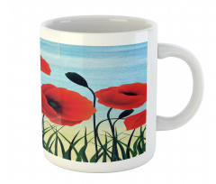 Digital Drawn Flower Mug