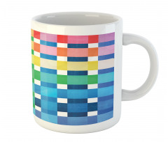Rainbow Squares Art Mug