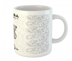 Monochrome Design Swirl Mug