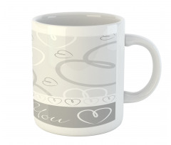 Doodle Hearts Love Mug