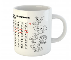 Animal Names Mug