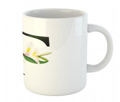 Frangipani Green Theme Mug