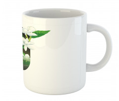 Abstract Jasmine and J Mug