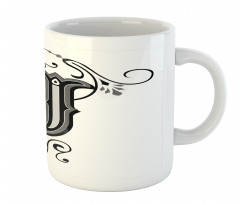 Noble Royal Initials J Mug