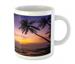 Vivid Twilight Palm Trees Mug