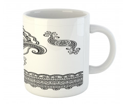 Floral Pattern Doodle Ornate Mug