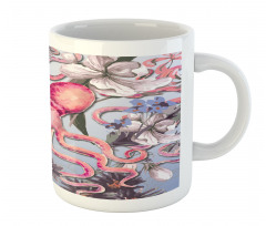 Animal Watercolor Flowers Mug