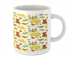 Cats Birds Butterfly Mug