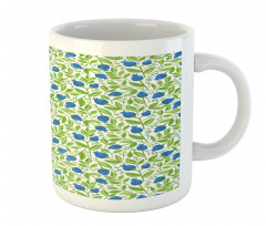 Flowering Blueberry Leaf Mug