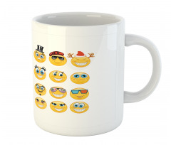 Cartoon Faces Viking Mug