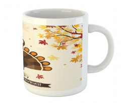 Fall Season Animal Leaf Mug