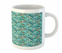 Tropic Floral Design Mug
