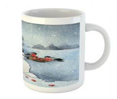 Watercolor Xmas Winter Mug