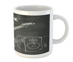 Love Rock Music Sketch Mug