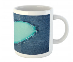 Denim Heart Love Mug