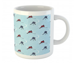 Ice Hockey Pattern Winter Mug