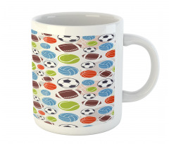 Basketball and Football Mug