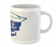 Anchor and Captains Hat Mug