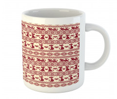 Cat Pattern Pixel Art Mug