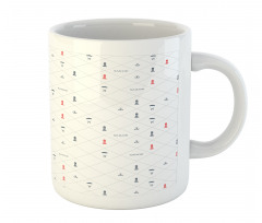 Diamond Motif Mug