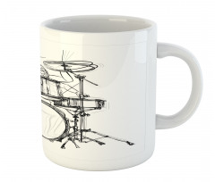 Drummer Doodle Art Mug