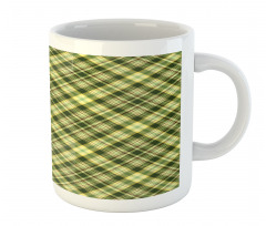 Diagonal Tartan Mug