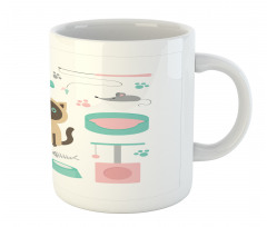 Cartoon Domestic Siamese Mug