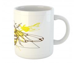 Color Splashed Bee Mug