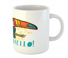 Toucan Bird with Hibiscus Mug