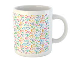 Colored Letters Mug