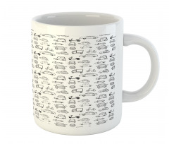 Transportation Sketch Art Mug