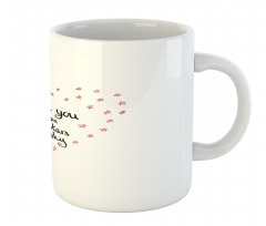 Stars Heart Shape Mug