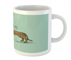 Detailed Puppy Design Mug