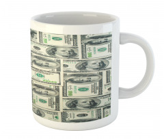 Bills with Ben Franklin Mug