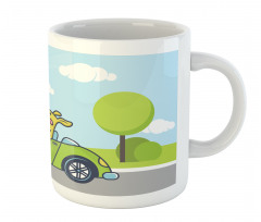 Puppy on the Road Mug