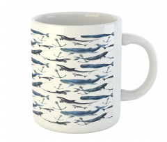 Orcas and Blue Whales Mug
