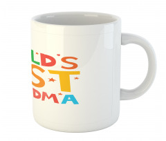 Cartoon Style Lettering Mug