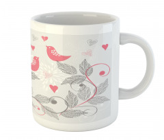 Retro Love Birds Mug