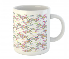 Running Colorful Animals Mug