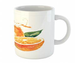 Watercolor Orange Art Mug