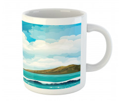 Waves Islands Blue Sky Mug