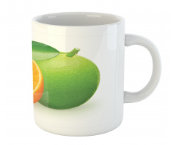 Lime Orange Design Mug